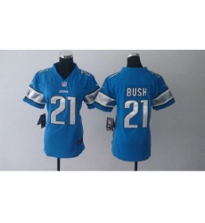 Nike Women NFL Detroit Lions #21 Reggie Bush Blue Jerseys Nike Women NFL Detroit Lions #21 Reggie Bush Blue Jerseys