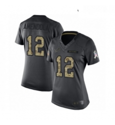 Womens Detroit Lions 12 Danny Amendola Limited Black 2016 Salute to Service Football Jersey Womens Detroit Lions 12 Danny Amendola Limited Black 2016 Salute to Service Football Jersey