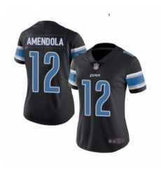 Womens Detroit Lions 12 Danny Amendola Limited Black Rush Vapor Untouchable Football Jersey Womens Detroit Lions 12 Danny Amendola Limited Black Rush Vapor Untouchable Football Jersey