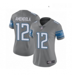 Womens Detroit Lions 12 Danny Amendola Limited Steel Rush Vapor Untouchable Football Jersey Womens Detroit Lions 12 Danny Amendola Limited Steel Rush Vapor Untouchable Football Jersey