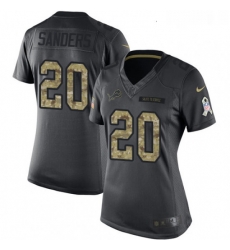 Womens Nike Detroit Lions 20 Barry Sanders Limited Black 2016 Salute to Service NFL Jersey Womens Nike Detroit Lions 20 Barry Sanders Limited Black 2016 Salute to Service NFL Jersey