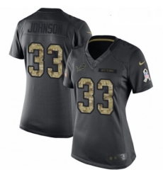 Womens Nike Detroit Lions 33 Kerryon Johnson Limited Black 2016 Salute to Service NFL Jersey Womens Nike Detroit Lions 33 Kerryon Johnson Limited Black 2016 Salute to Service NFL Jersey