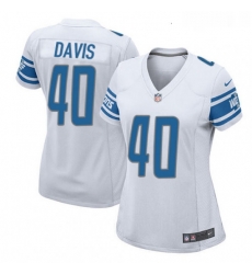 Womens Nike Detroit Lions 40 Jarrad Davis Game White NFL Jersey Womens Nike Detroit Lions 40 Jarrad Davis Game White NFL Jersey