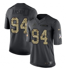 Nike Lions #94 Ziggy Ansah Black Youth Stitched NFL Limited 2016 Salute to Service Jersey Nike Lions #94 Ziggy Ansah Black Youth Stitched NFL Limited 2016 Salute to Service Jersey
