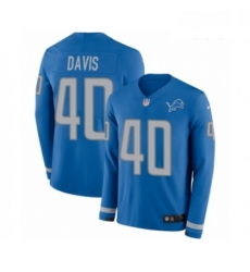 Youth Nike Detroit Lions 40 Jarrad Davis Limited Blue Therma Long Sleeve NFL Jersey Youth Nike Detroit Lions 40 Jarrad Davis Limited Blue Therma Long Sleeve NFL Jersey
