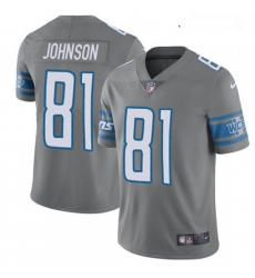 Youth Nike Detroit Lions 81 Calvin Johnson Limited Steel Rush Vapor Untouchable NFL Jersey Youth Nike Detroit Lions 81 Calvin Johnson Limited Steel Rush Vapor Untouchable NFL Jersey