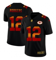 Green Bay Green Bay Green Bay Green Bay Packers 12 Aaron Rodgers Men Black Nike Red Orange Stripe Vapor Limited NFL Jersey Green Bay Green Bay Green Bay Green Bay Packers 12 Aaron Rodgers Men Black Nike Red Orange Stripe Vapor Limited NFL Jersey