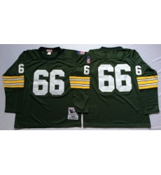 Men Green Bay Green Bay Packers 66 Ray Nitschke Green Long Sleeve M&N Throwback Jersey Men Green Bay Green Bay Packers 66 Ray Nitschke Green Long Sleeve M&N Throwback Jersey