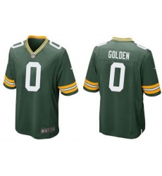 Men Green Bay Packers 0 Matthew Golden Green 2025 Stitched Game Jersey