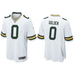 Men Green Bay Packers #0 Matthew Golden Nike White F U S E Stitched Jersey