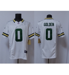 Men Green Bay Packers 0 Matthew Golden White Vapor 2025 F U S E  Limited Stitched Football Jersey