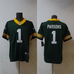 Men Green Bay Packers 1 Micah Parsons Green Vapor 2025 F U S E  Limited Stitched Football Jersey