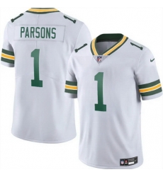 Men Green Bay Packers 1 Micah Parsons White 2025 Vapor Untouchable Limited Stitched Football Jersey Men Green Bay Packers 1 Micah Parsons White 2025 Vapor Untouchable Limited Stitched Football Jersey