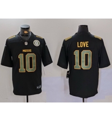 Men Green Bay Packers 10 Jordan Love Black Fashion Vapor Limited Stitched Football Jersey 1 Men Green Bay Packers 10 Jordan Love Black Fashion Vapor Limited Stitched Football Jersey 1