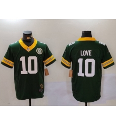Men Green Bay Packers 10 Jordan Love Green 2023 F U S E With Patch Limited Stitched Football Jersey Men Green Bay Packers 10 Jordan Love Green 2023 F U S E With Patch Limited Stitched Football Jersey