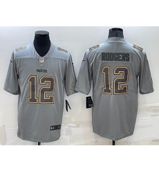 Men Green Bay Packers 12 Aaron Rodgers Gray Atmosphere Fashion Stitched Jersey Men Green Bay Packers 12 Aaron Rodgers Gray Atmosphere Fashion Stitched Jersey