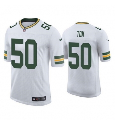 Men Green Bay Packers 50 Zach Tom White Stitched Football Jersey Men Green Bay Packers 50 Zach Tom White Stitched Football Jersey