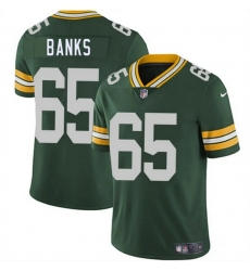Men Green Bay Packers 65 Aaron Banks Green 2025 Vapor Untouchable Limited Stitched Jersey