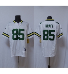 Men Green Bay Packers 85 Tucker Kraft White Vapor 2025 F U S E  Limited Stitched Football Jersey