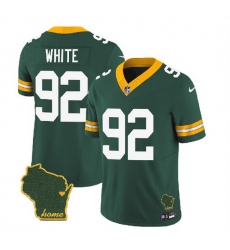Men Green Bay Packers 92 Reggie White Green 2023 F U S E Home Patch Vapor Untouchable Limited Stitched Jersey Men Green Bay Packers 92 Reggie White Green 2023 F U S E Home Patch Vapor Untouchable Limited Stitched Jersey