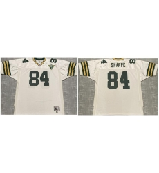 Men Green Bay Packers Sterling Sharpe #84 White Throwback Stitched Jersey Men Green Bay Packers Sterling Sharpe #84 White Throwback Stitched Jersey