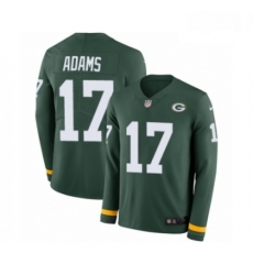 Men Nike Green Bay Packers 17 Davante Adams Limited Green Therma Long Sleeve NFL Jersey Men Nike Green Bay Packers 17 Davante Adams Limited Green Therma Long Sleeve NFL Jersey
