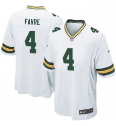 Men Nike Green Bay Packers 4 Brett Favre Game White NFL Jersey Men Nike Green Bay Packers 4 Brett Favre Game White NFL Jersey