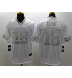 Nike Green Bay Packers 18 Randall Cobb White Game Platinum NFL Jersey Nike Green Bay Packers 18 Randall Cobb White Game Platinum NFL Jersey