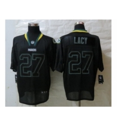 Nike Green Bay Packers 27 Eddie Lacy Black Elite Lights Out NFL Jersey Nike Green Bay Packers 27 Eddie Lacy Black Elite Lights Out NFL Jersey