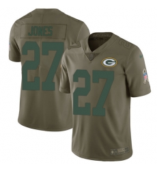 Nike Packers #27 Josh Jones Olive Mens Stitched NFL Limited 2017 Salute To Service Jersey Nike Packers #27 Josh Jones Olive Mens Stitched NFL Limited 2017 Salute To Service Jersey
