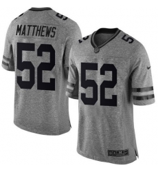 Nike Packers #52 Clay Matthews Gray Mens Stitched NFL Limited Gridiron Gray Jersey Nike Packers #52 Clay Matthews Gray Mens Stitched NFL Limited Gridiron Gray Jersey