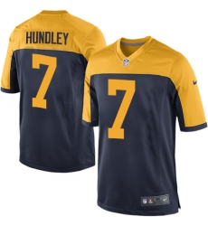 Nike Packers #7 Brett Hundley Mens Game Navy Blue Alternate NFL Jersey Nike Packers #7 Brett Hundley Mens Game Navy Blue Alternate NFL Jersey