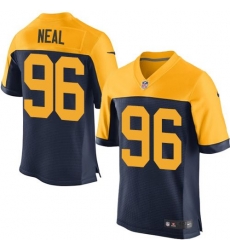 Nike Packers #96 Mike Neal Navy Blue Alternate Mens Stitched NFL New Elite Jersey Nike Packers #96 Mike Neal Navy Blue Alternate Mens Stitched NFL New Elite Jersey