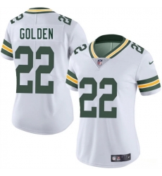 Women Green Bay Packers 22 Matthew Golden White 2025 Draft Vapor Untouchable Limited Stitched Football Jersey Women Green Bay Packers 22 Matthew Golden White 2025 Draft Vapor Untouchable Limited Stitched Football Jersey