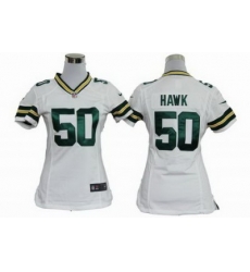 Women Nike Green Bay Packers 50 A.J.Hawk White Nike NFL Jerseys Women Nike Green Bay Packers 50 A.J.Hawk White Nike NFL Jerseys