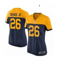 Womens Green Bay Packers 26 Darnell Savage Jr Game Navy Blue Alternate Football Jersey Womens Green Bay Packers 26 Darnell Savage Jr Game Navy Blue Alternate Football Jersey