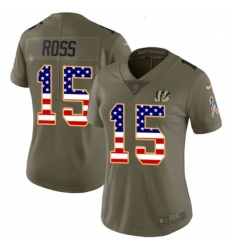 Womens Nike Cincinnati Bengals 15 John Ross Limited OliveUSA Flag 2017 Salute to Service NFL Jersey Womens Nike Cincinnati Bengals 15 John Ross Limited OliveUSA Flag 2017 Salute to Service NFL Jersey