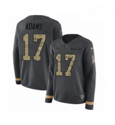 Womens Nike Green Bay Packers 17 Davante Adams Limited Black Salute to Service Therma Long Sleeve NFL Jersey Womens Nike Green Bay Packers 17 Davante Adams Limited Black Salute to Service Therma Long Sleeve NFL Jersey