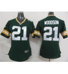 Womens Nike Green Bay Packers 21 Woodson Green Nike NFL Jerseys Womens Nike Green Bay Packers 21 Woodson Green Nike NFL Jerseys