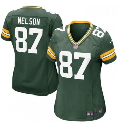Womens Nike Green Bay Packers 87 Jordy Nelson Game Green Team Color NFL Jersey Womens Nike Green Bay Packers 87 Jordy Nelson Game Green Team Color NFL Jersey