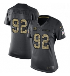 Womens Nike Green Bay Packers 92 Reggie White Limited Black 2016 Salute to Service NFL Jersey Womens Nike Green Bay Packers 92 Reggie White Limited Black 2016 Salute to Service NFL Jersey