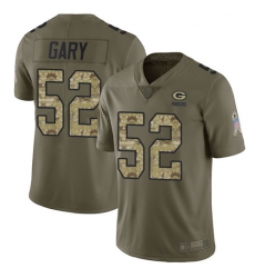 Packers 52 Rashan Gary Olive Camo Youth Stitched Football Limited 2017 Salute to Service Jersey Packers 52 Rashan Gary Olive Camo Youth Stitched Football Limited 2017 Salute to Service Jersey