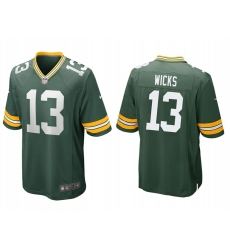 Youth Green Bay Packers #13 Dontayvion Wicks Nike Home Green Game Stitched Jersey Youth Green Bay Packers #13 Dontayvion Wicks Nike Home Green Game Stitched Jersey