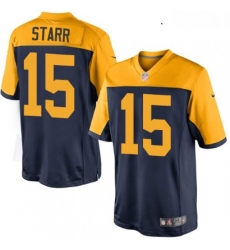 Youth Nike Green Bay Packers 15 Bart Starr Limited Navy Blue Alternate NFL Jersey Youth Nike Green Bay Packers 15 Bart Starr Limited Navy Blue Alternate NFL Jersey