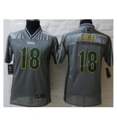 Youth Nike Green Bay Packers 18 Randall Cobb Grey Vapor Elite Jerseys Youth Nike Green Bay Packers 18 Randall Cobb Grey Vapor Elite Jerseys