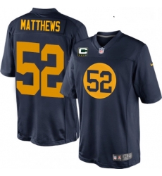 Youth Nike Green Bay Packers 52 Clay Matthews Elite Navy Blue Alternate C Patch NFL Jersey Youth Nike Green Bay Packers 52 Clay Matthews Elite Navy Blue Alternate C Patch NFL Jersey