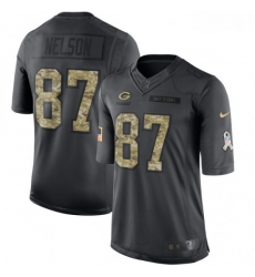 Youth Nike Green Bay Packers 87 Jordy Nelson Limited Black 2016 Salute to Service NFL Jersey Youth Nike Green Bay Packers 87 Jordy Nelson Limited Black 2016 Salute to Service NFL Jersey