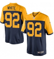 Youth Nike Green Bay Packers 92 Reggie White Elite Navy Blue Alternate NFL Jersey Youth Nike Green Bay Packers 92 Reggie White Elite Navy Blue Alternate NFL Jersey
