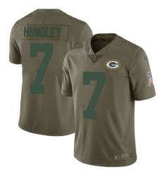 Youth Nike Packers #7 Brett Hundley Limited Olive 2017 Salute to Service NFL Jersey Youth Nike Packers #7 Brett Hundley Limited Olive 2017 Salute to Service NFL Jersey