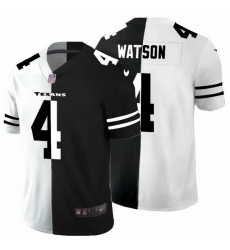 Houston Texans 4 Deshaun Watson Men Black V White Peace Split Nike Vapor Untouchable Limited NFL Jersey Houston Texans 4 Deshaun Watson Men Black V White Peace Split Nike Vapor Untouchable Limited NFL Jersey